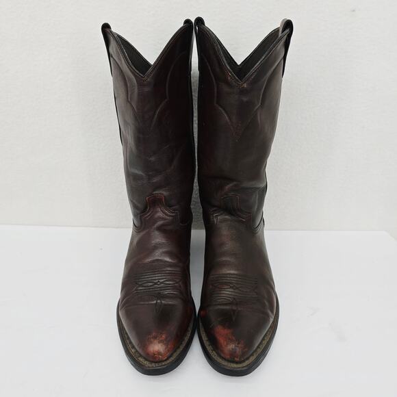 Vintage Men\'s Western Cowboy Boots Brown 10 main image 4